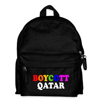 Boycott qatar - Kids' Backpack - black - Front