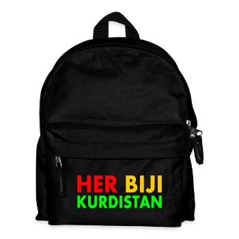 Her biji Kurdistan - Kinder Rucksack - Schwarz - Vorne