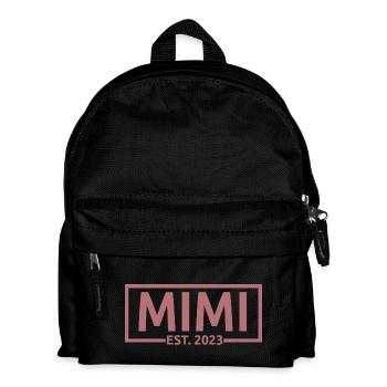 Mimi Est. 2023, Grandma To Be, Pregnancy Reveal - Kids' Backpack - black - Front