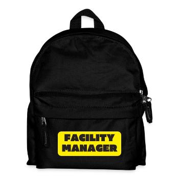 Facility Manager In-house technician Caretaker - Kids' Backpack - black - Front