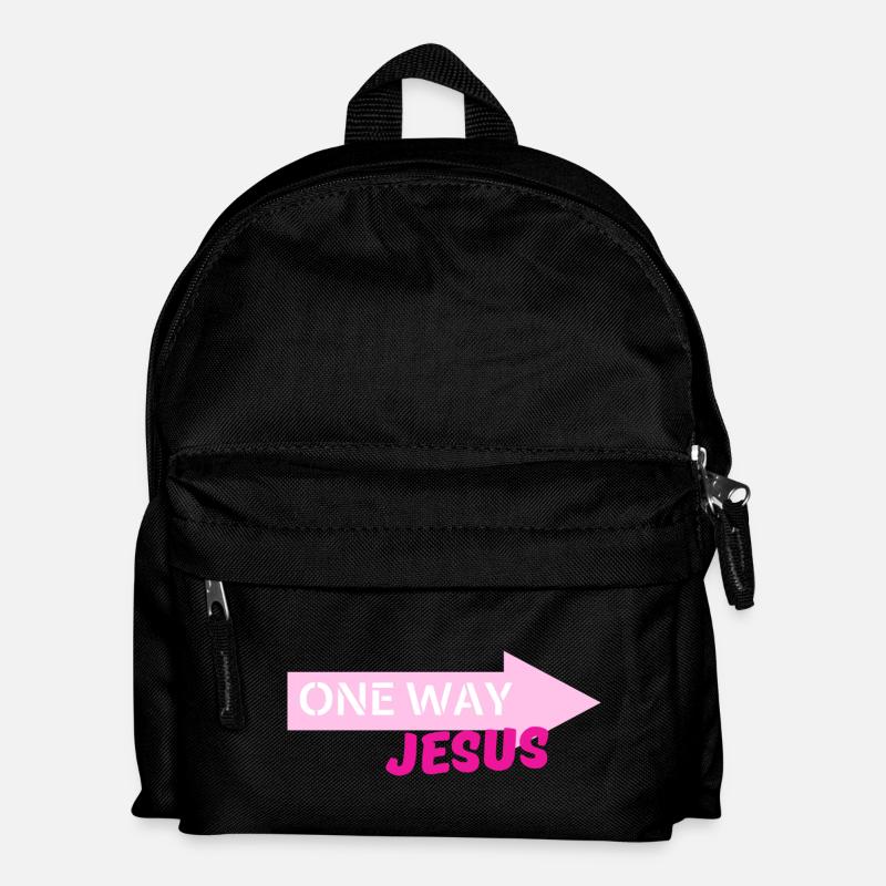 Einweg-Jesus-Pfeil - Kinder Rucksack - Schwarz