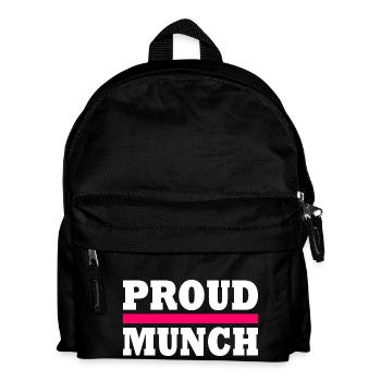 Proud munch - Kids' Backpack - black - Front