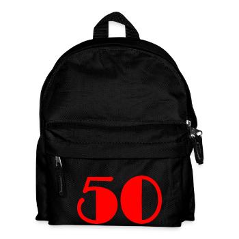 50. 50 ANS. 50e ANNIVERSAIRE. ANNIVERSAIRE 50 ANS - Sac à dos Enfant - noir - Devant