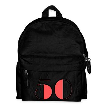 50. 50 ANS. 50e ANNIVERSAIRE. ANNIVERSAIRE 50 ANS. - Sac à dos Enfant - noir - Devant