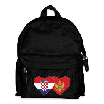 Croatie Monténégro Drapeau - Sac à dos Enfant - noir - Devant