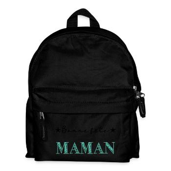 FÊTE DES MÈRES. BONNE FÊTE MAMAN. MAMAN. FÊTE - Sac à dos Enfant - noir - Devant