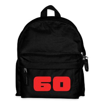 60. 60 JAHRE. 60-JÄHRIGES JUBILÄUM. GEBURTSTAG 60 JAHRE. - Kinder Rucksack - Schwarz - Vorne