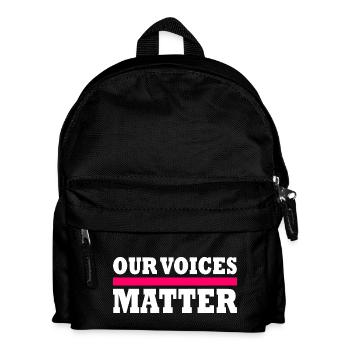 Our voices matter - Kids' Backpack - black - Front
