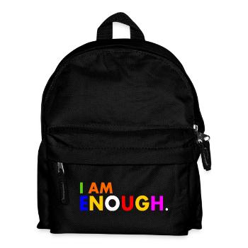 I am enough - Kids' Backpack - black - Front