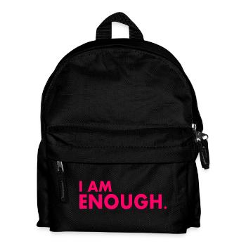 I am enough - Kids' Backpack - black - Front