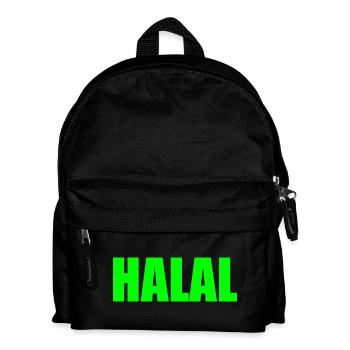 Halal - Kinder Rucksack - Schwarz - Vorne