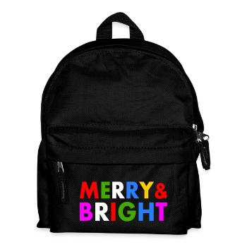 Merry and bright - Kinder Rucksack - Schwarz - Vorne