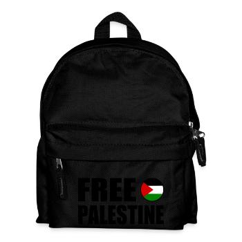 Free palestine - Sac à dos Enfant - noir - Devant