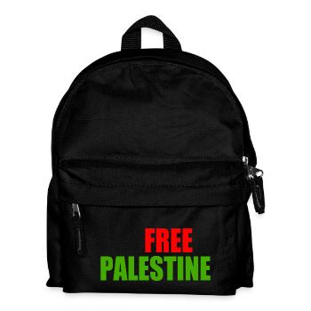 Free palestine - Kinder Rucksack - Schwarz - Vorne