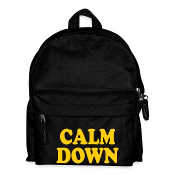 Calm down - Kids' Backpack - black - Front