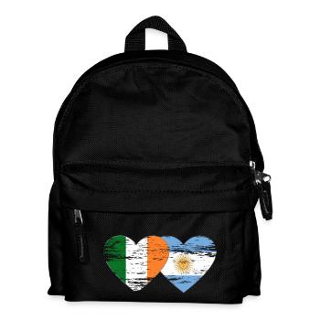 Irlande Argentine Drapeau Utilisé - Sac à dos Enfant - noir - Devant