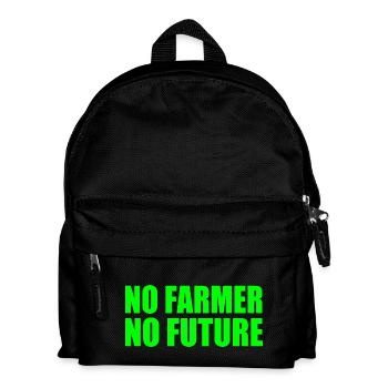 no farmer no future - Kinder Rucksack - Schwarz - Vorne