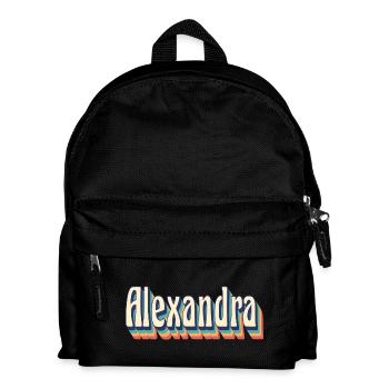 Alexandra t-shirt retro vintage t-shirt gift - Kids' Backpack - black - Front