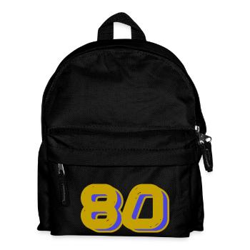 80. 80 JAHRE. 80. JAHRESTAG. 80-JÄHRIGES JUBILÄUM. - Kinder Rucksack - Schwarz - Vorne