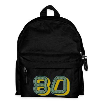 80. 80 JAHRE. 80. JAHRESTAG. 80-JÄHRIGES JUBILÄUM. - Kinder Rucksack - Schwarz - Vorne