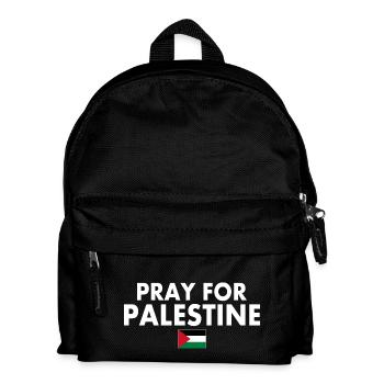 Pray for palestine - Kinder Rucksack - Schwarz - Vorne