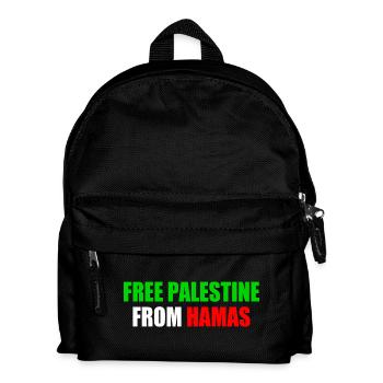 Free palestine - Sac à dos Enfant - noir - Devant