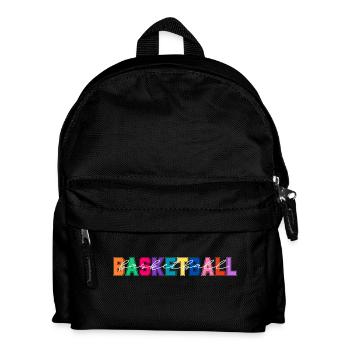 Basketball colors - basketball lover gift - Kids' Backpack - black - Front
