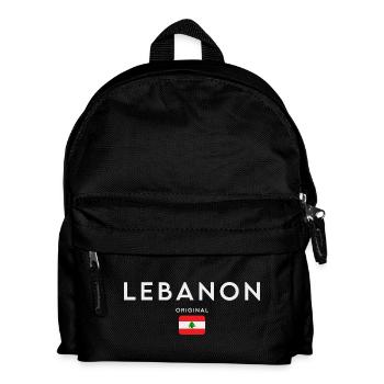 Flag of Lebanon, Lebanese Pride - Kids' Backpack - black - Front