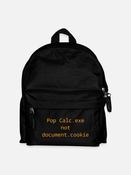 Vulnerability Exploit t-shirt - Calc.exe - XSS - Kids' Backpack - black