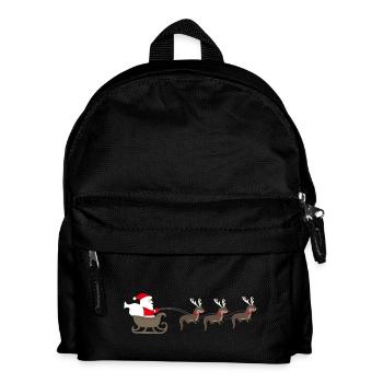 Sea Otter Cartoon Weihnachtsgeschenk - Kinder Rucksack - Schwarz - Vorne