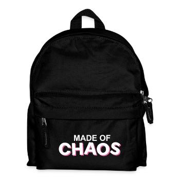 Fabriqué en accent rose Chaos - Sac à dos Enfant - noir - Devant