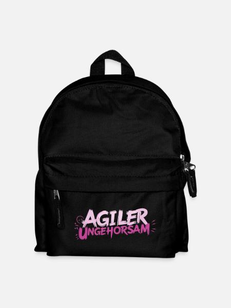 Agiler Ungehorsam - Statement - Kinder Rucksack - Schwarz