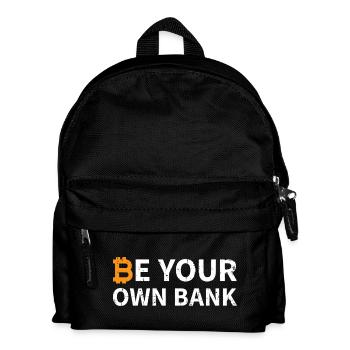 Be Your Own Bank Bitcoin - Kinder Rucksack - Schwarz - Vorne