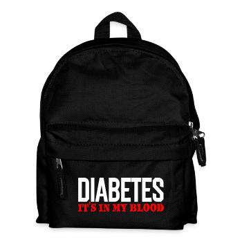 Le diabète, c’est dans mon sang - Sac à dos Enfant - noir - Devant