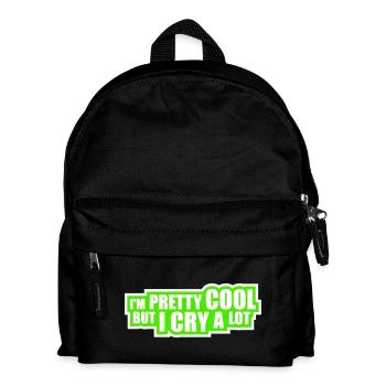 Je suis plutôt cool mais je pleure beaucoup, drôle, émotionnel - Sac à dos Enfant - noir - Devant