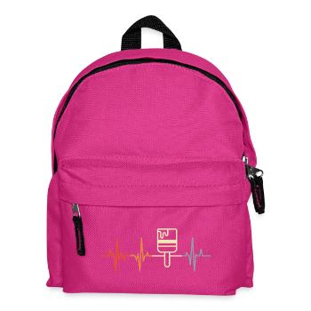 Ligne de cœur du peintre Varnisher - Sac à dos Enfant - fuchsia - Devant