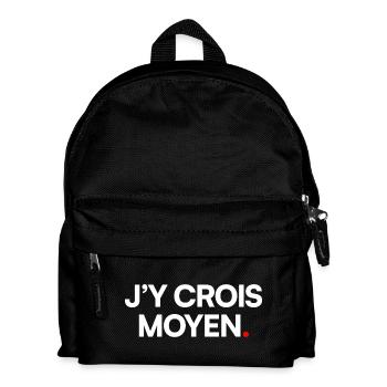 J’y crois moyen - Sac à dos Enfant - noir - Devant