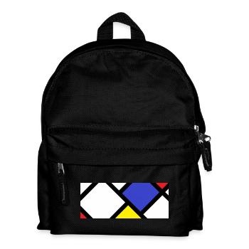 Contre-composition selon « De Stijl » - Sac à dos Enfant - noir - Devant
