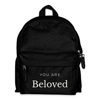 You Are Beloved Typography - Kids' Backpack - black - Front