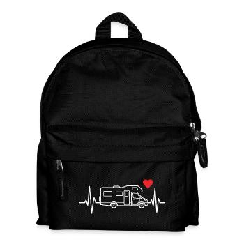 Wohnmobil camping t-shirt camper wohnwagen - Kinder Rucksack - Schwarz - Vorne