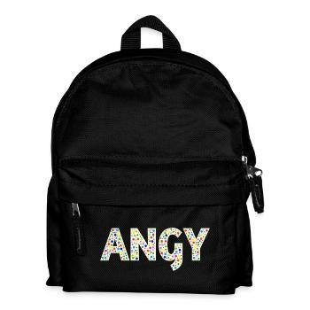 Angy Dotday name - Kinder Rucksack - Schwarz - Vorne