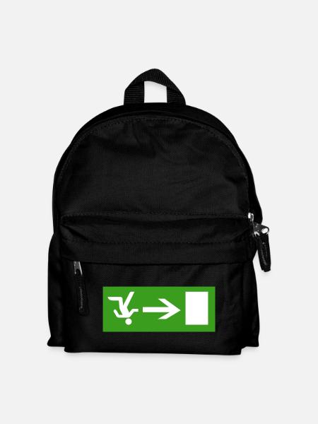 Schlendern aus der Kneipe - Kinder Rucksack - Schwarz