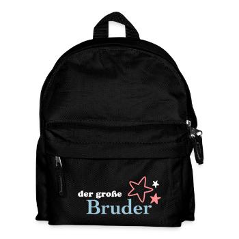 Der große Bruder - Kinder Rucksack - Schwarz - Vorne