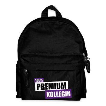 Kollegin Premium - lustiges Geschenk 100 Prozent - Kinder Rucksack - Schwarz - Vorne