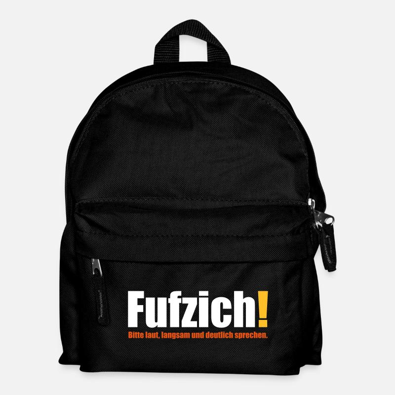 fufzisch 50 Jahre Geburtstag deutlich sprechen - Kinder Rucksack - Schwarz