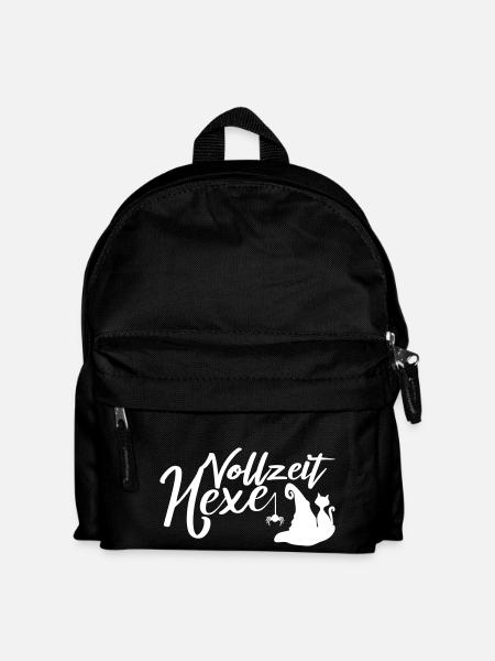 Vollzeit Hexe Lustiger Spruch Hexen - Kinder Rucksack - Schwarz