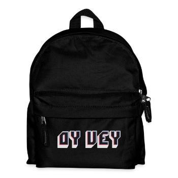 Drôle de phrase yiddish - Oy Vey, cadeau juif de noël - Sac à dos Enfant - noir - Devant
