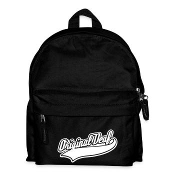 Original Deaf - Kinder Rucksack - Schwarz - Vorne