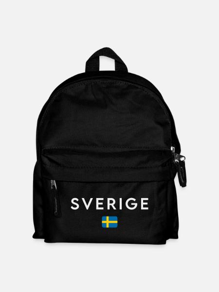 Flagge von Schweden, schwedischer Stolz - Kinder Rucksack - Schwarz