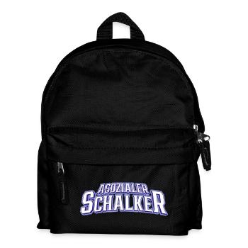 Asozialer Schalker | Gelsenkirchen Schalke - Kinder Rucksack - Schwarz - Vorne